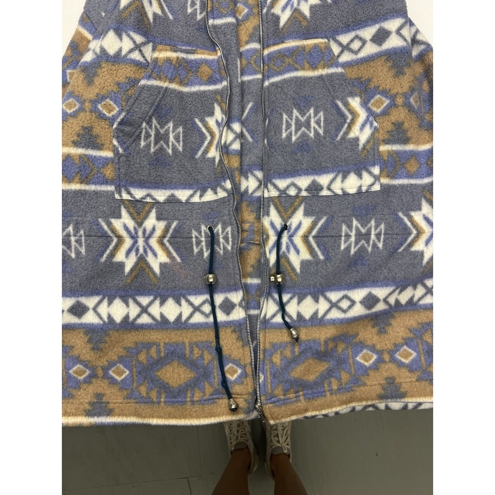 Vintage G4000 Southwestern Aztec Fleece Jacket Plus Size 22W Boho Style - Picture 7 of 10